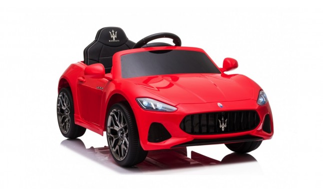 Macchina Elettrica per Bambini 12V Maserati GranCabrio Rossa con sedile in pelle Telecomando Porte apribili Led e suoni Mp3