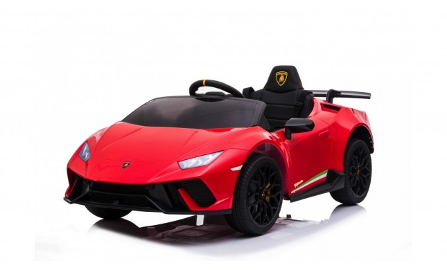 Auto Macchina Elettrica per Bambini 12V Lamborghini Huracán Rossa con Telecomando Porte apribili Led e suoni Mp3
