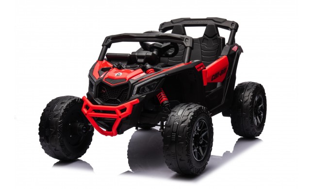 Auto Macchina Elettrica per Bambini 24V UTV CAN AM MAVERICK  Telecomando 2 Motori da 200W Porte Apribili Rossa