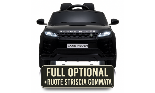 Auto Macchina Elettrica Range Rover Evoque 12V per Bambini porte apribili Con telecomando Full accessori (NERO)