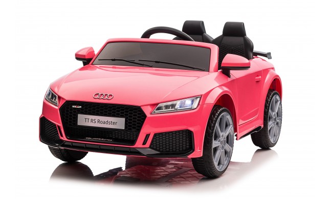 Auto Macchina Elettrica per Bambini 12V Audi TT RS 6 Sedile Pelle con Telecomando Rosa