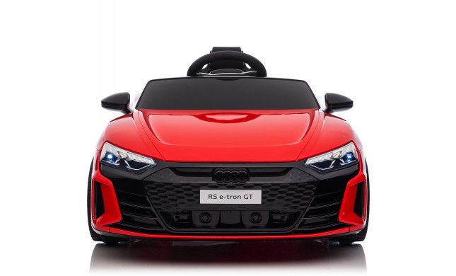 Auto Macchina Elettrica per Bambini 12V Audi RS e-tron GT Sedile Pelle con Telecomando Rossa