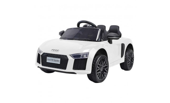 Auto Macchina Elettrica 12V R8 Spyder per Bambini Led MP3 con Telecomando Sedile in pelle