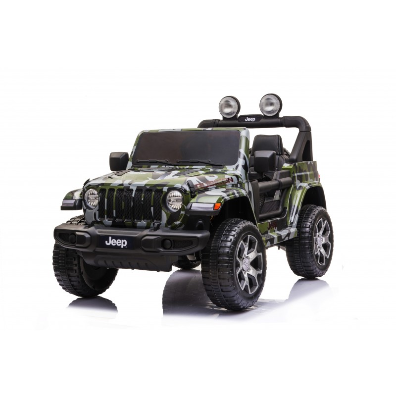 Auto Macchina Elettrica Jeep Wrangler Rubicon 12V per Bambini porte apribili Con telecomando Full accessori Green Toyscar Hoverboard Macchine elettriche Eco Scooter