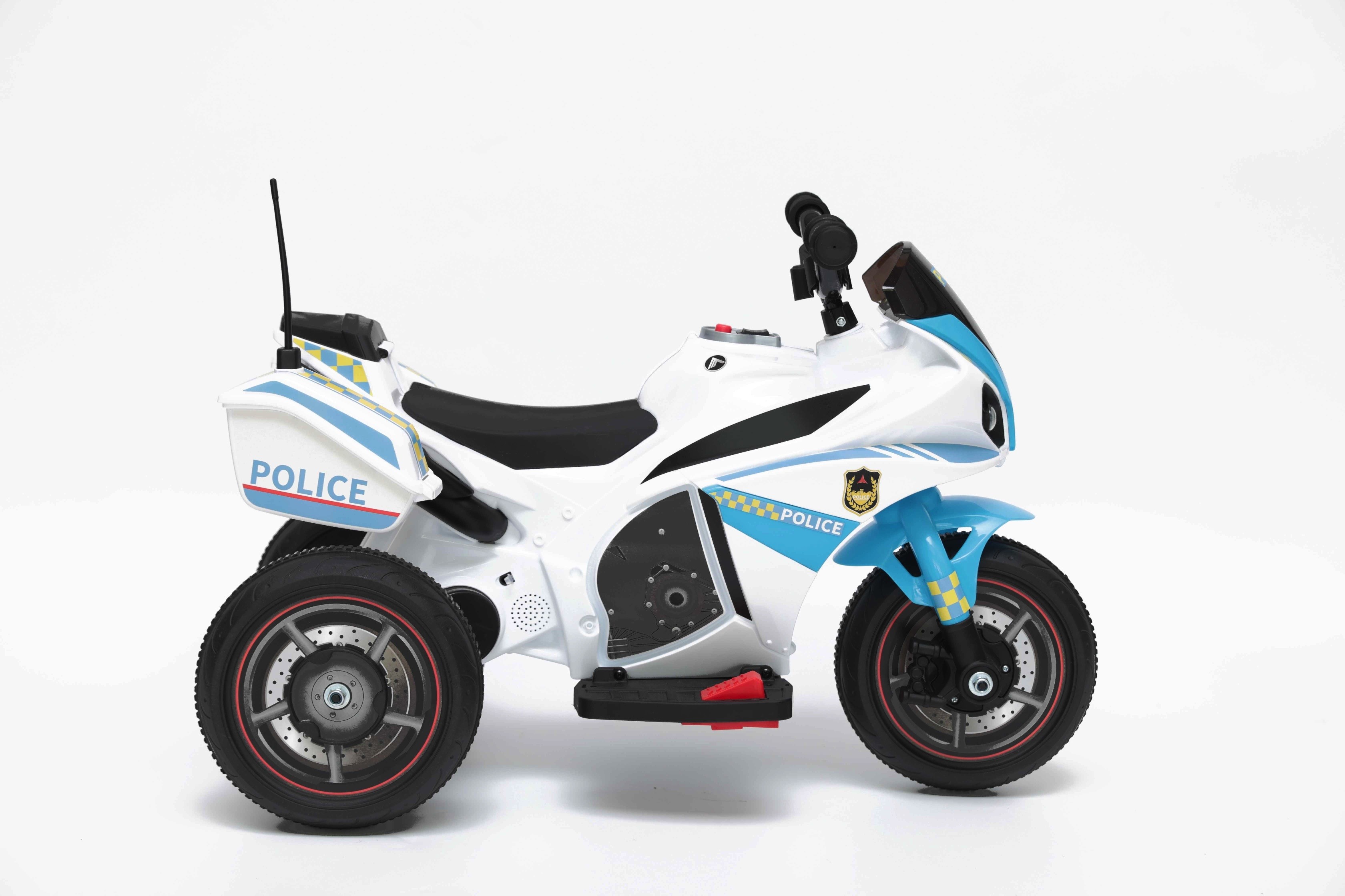 MOTO MOTORE ELETTRICO ELETTRICA 6V PER BAMBINI AZZURRA CON LUCI MP3 SD CARD  USB