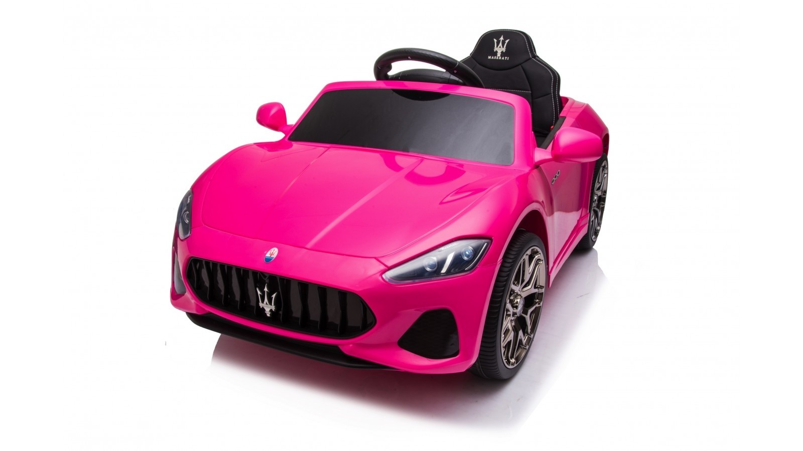 Macchina Elettrica per Bambini 12V Maserati GranCabrio Rosa con sedile in  pelle Telecomando Porte apribili Led e suoni Mp3