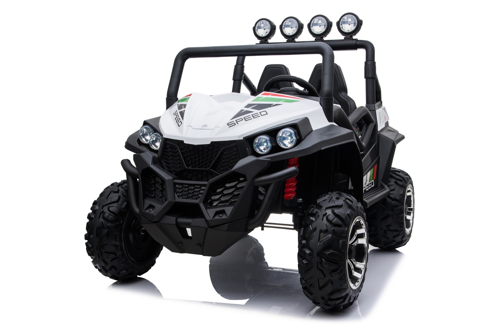 Auto Macchina Elettrica New Polar 24v Per Bambini 2 Posti Full Optional Sedile Regolabile E Telecomando Bianca Toyscar Hoverboard Macchine Elettriche Eco Scooter