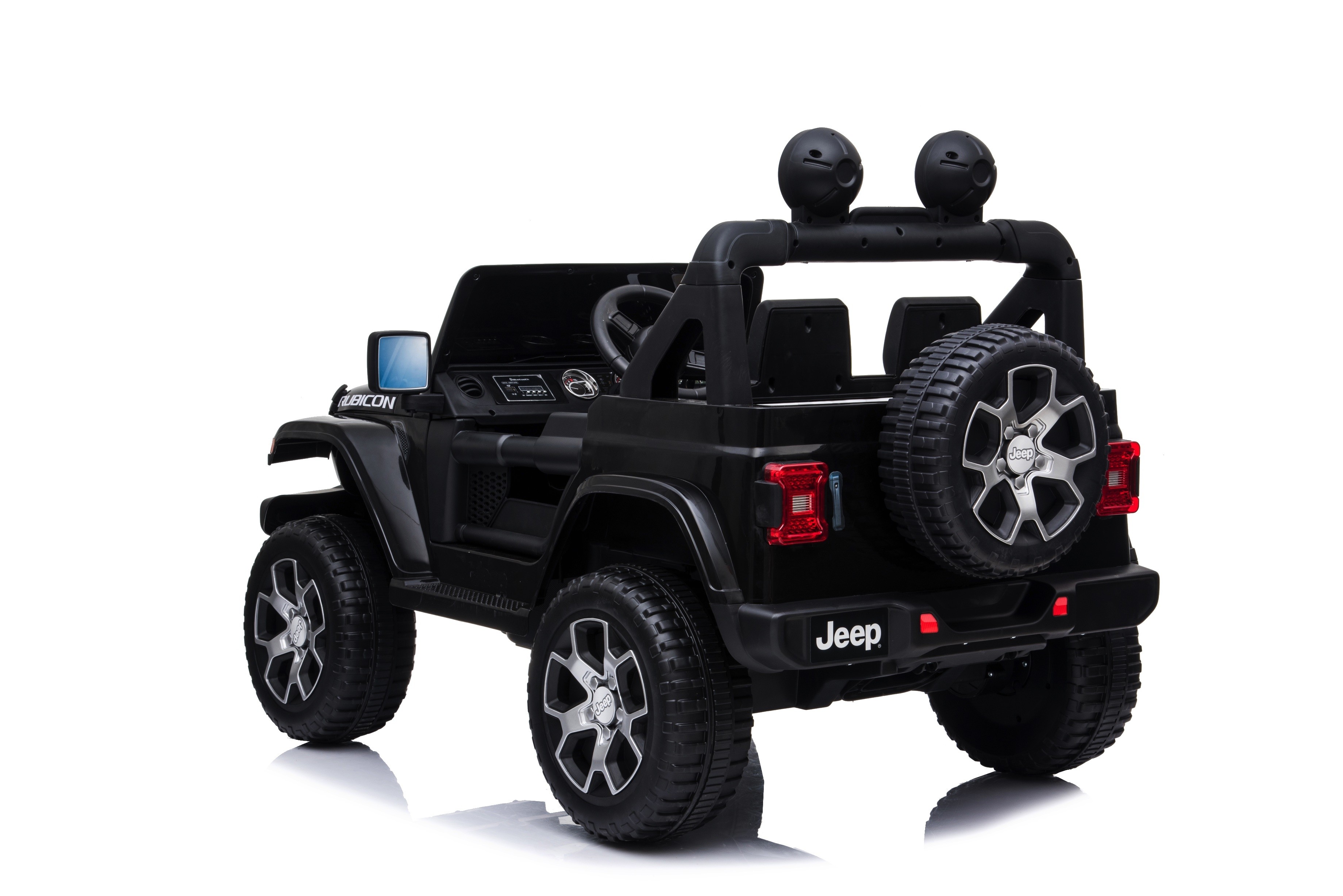 Auto Macchina Elettrica Jeep Wrangler Rubicon 12v Per Bambini Porte Apribili Con Telecomando Full Accessori Nera Toyscar Hoverboard Macchine Elettriche Eco Scooter