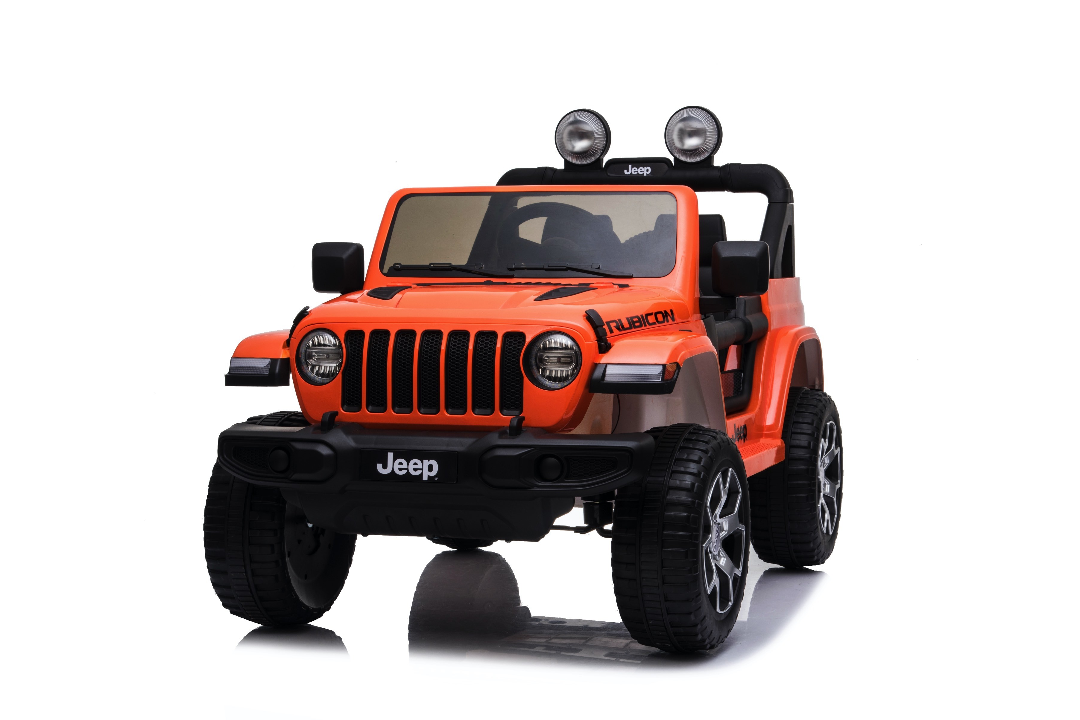 Babycar Jeep Wrangler Rubicon 12V Bianca Auto Per Bambini Con Telecomando 