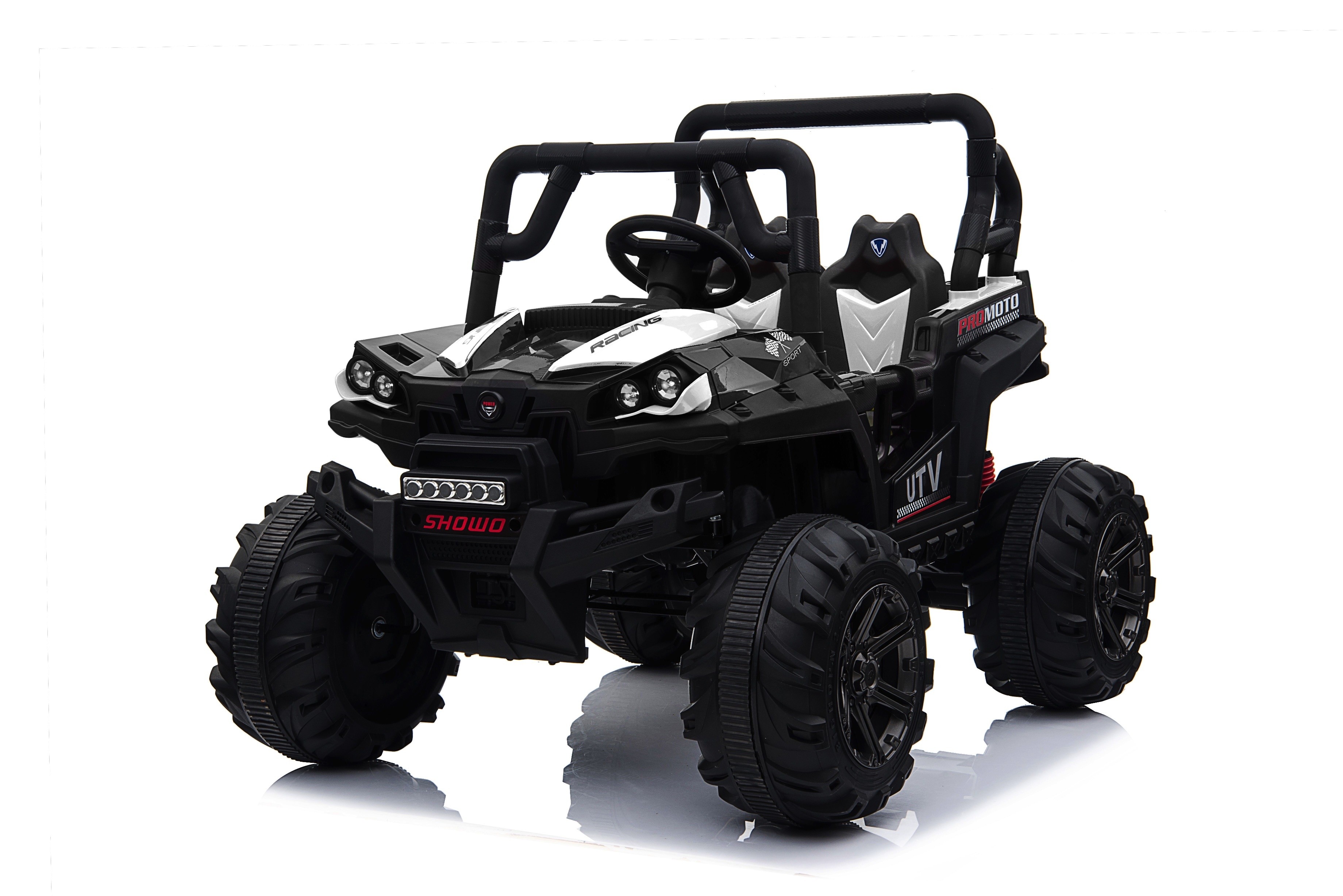 Auto Macchina Elettrica Fuoristrada Racing 2 Posti 12v Per Bambini Porte Apribili Con Telecomando Bianca Toyscar Hoverboard Macchine Elettriche Eco Scooter
